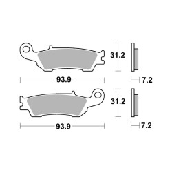 Pastiglie Brembo SD07YA47SD Pastillas de freno Brembo