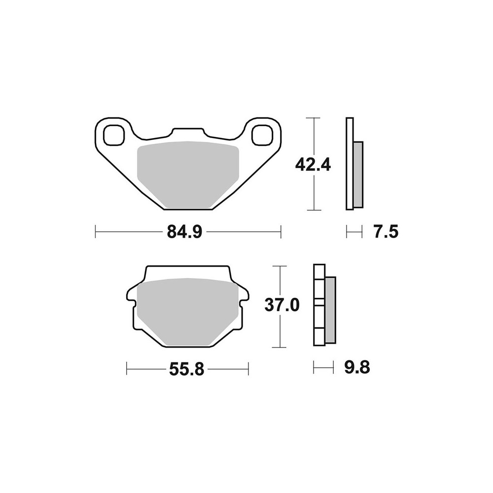 Brake Pads Brembo CC07YA54CC - 07YA54CC