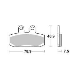 Brake Pads Brembo CC07007 - 07007