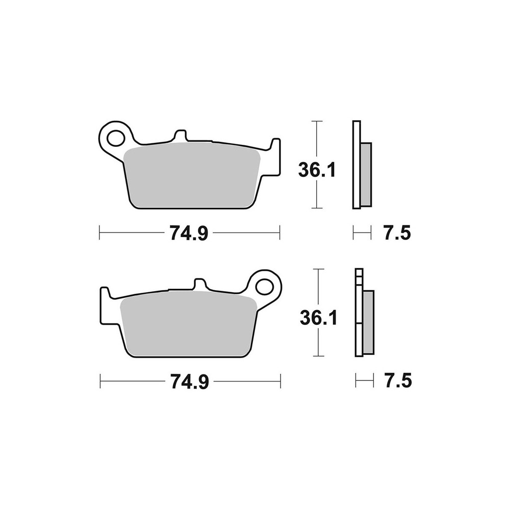 Brake Pads Brembo CC07010 - 07010
