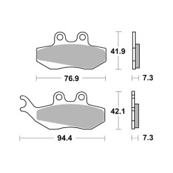 Pastiglie Brembo XS07012XS Pastillas de freno Brembo