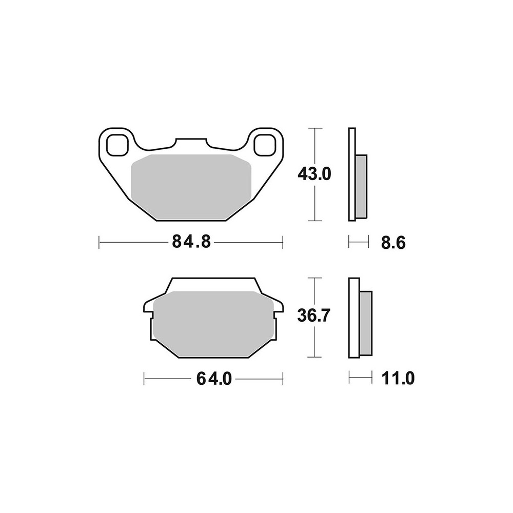 Brake Pads Brembo CC07022 - 07022