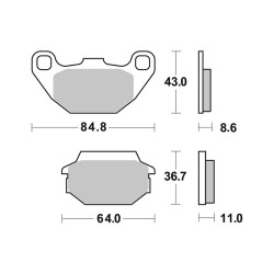 Brake Pads Brembo CC07022 - 07022