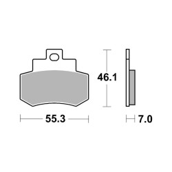 Pastiglie Brembo CC07051CC Plaquettes de frein Brembo