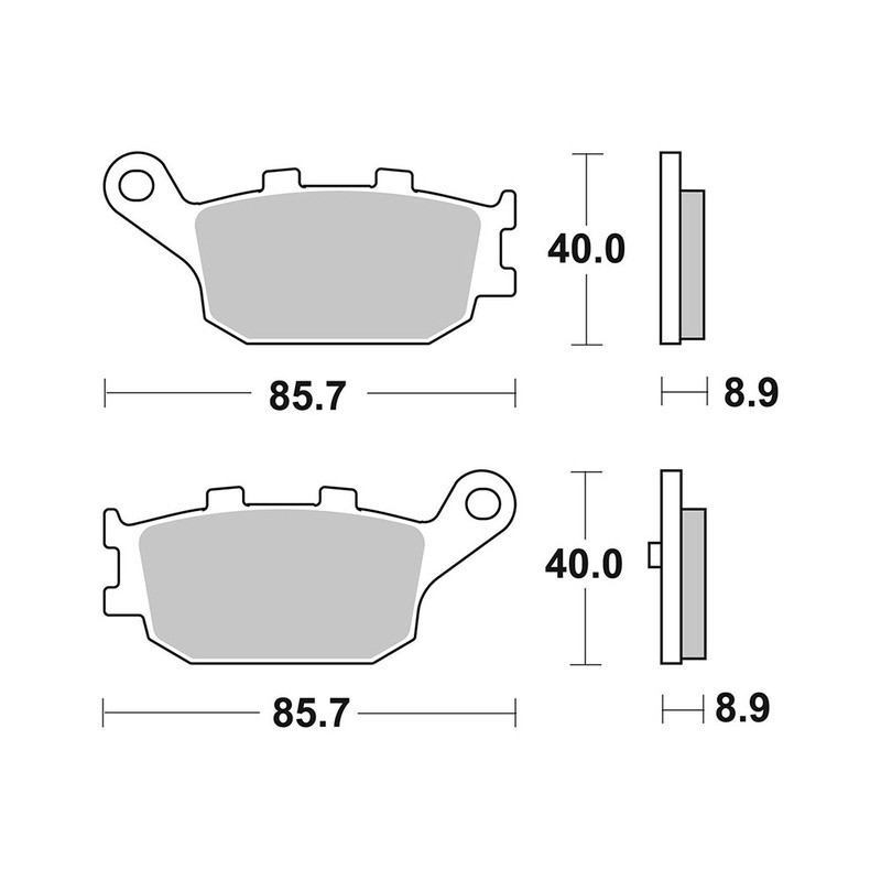 Pastiglie Brembo XS07053XS Pastillas de freno Brembo