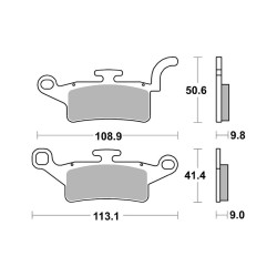 Pastiglie Brembo CC07093CC Pastillas de freno Brembo