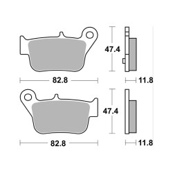 Pastiglie Brembo XS07103XS Pastillas de freno Brembo