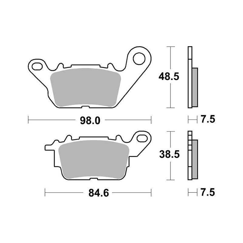 Pastiglie Brembo CC07113CC Plaquettes de frein Brembo