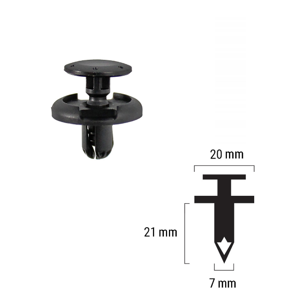 Rivet plastique RMS Suzuki 94479-35F00 Carénages et plastiques RMS