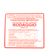 RMS Classic rodaggio sticker Piaggio Vespa Gs 150cc 610292M Nameplates - Shields - Friezes Rms Classic