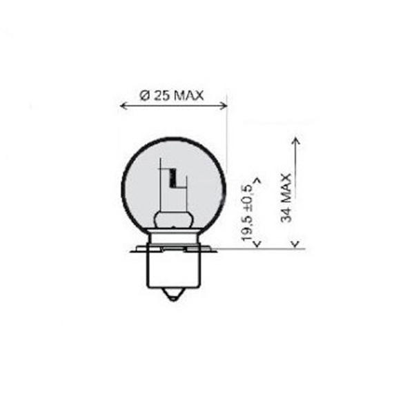 Flosser Lamp 6v 15w sb 25 p26s Light bulbs Flosser