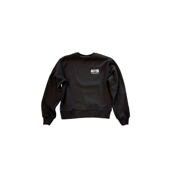 SUDADERA CON CUELLO REDONDO RMS NEGRA TALLA S Ropa RMS