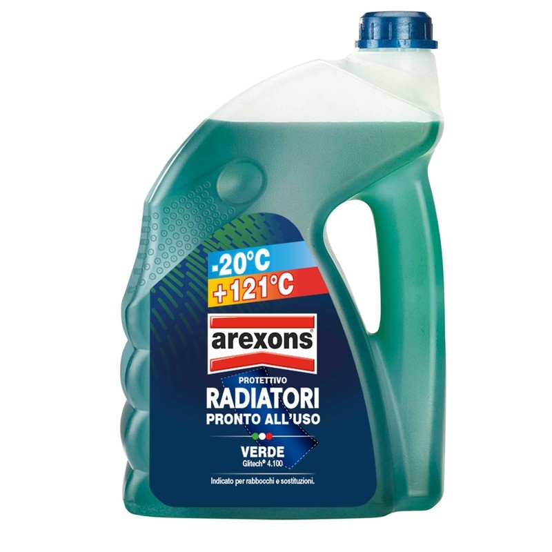 Protettivo Radiatori Verde-20 Gradi C Confezione 4,5 L Liquidi di raffreddamento Arexons