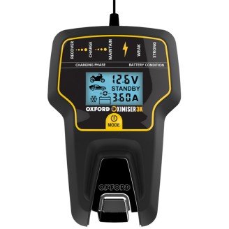 Batterieladegeräte | Ein Batterieladegerät lädt die Batterie von Motorrad oder Roller auf oder hält sie geladen, besonders bei längeren Standzeiten. Ein Erhaltungslader verhindert die Sulfatierung der Platten und verlängert die Lebensdauer der Batterie, während ein Tester den Ladezustand und die Funktion der Lichtmaschine prüft, bevor Startprobleme auftreten.Hier finden Sie Ladegeräte und Erhaltungslader von Genius, Motobatt, Oxford, Osram und Marelli sowie Multifunktionstester von BS-Battery für Batterie und Lichtmaschine. Die Wahl richtet sich nach der Batteriekapazität in Ah, der Spannung (12V) und dem Einsatzzweck: gelegentliche Erhaltung, Schnellladung oder Diagnose. Prüfen Sie vor dem Kauf stets das Modell Ihres Fahrzeugs und den Originalcode der Batterie.