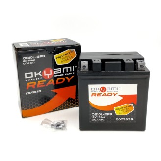 Okyami Battery OB10L-Bpr for PIAGGIO X8 /Premium/Street 125/150 05-08 and other model Lead-Acid Batteries OKYAMI