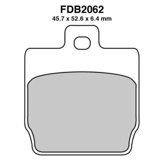 Ferodo Brake Pads FDB2062EF for YAMAHA : NS Aerox R Naked 50 13-13 NS F Aerox 4 50 13-13 NS Aerox R 50 13-13 YQ Aerox 50 97-12 Mescola Organica Moto Ferodo