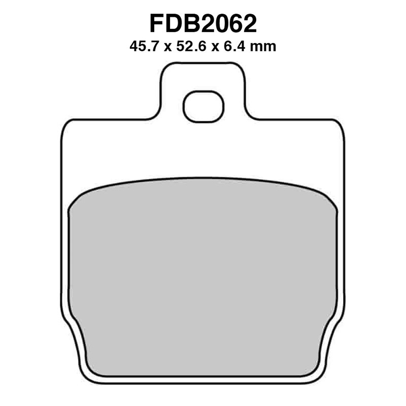Ferodo Brake Pads FDB2062EF for YAMAHA : NS Aerox R Naked 50 13-13 NS F Aerox 4 50 13-13 NS Aerox R 50 13-13 YQ Aerox 50 97-12 Mescola Organica Moto Ferodo