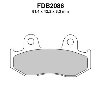 Ferodo Brake Pads FDB2086EF for SUZUKI : AN Burgman 400 99-00 AN Burgman 250 96-02 SKY Wave 250 98-98 Mescola Organica Moto Ferodo