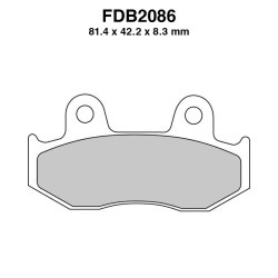 Ferodo Brake Pads FDB2086EF for SUZUKI : AN Burgman 400 99-00 AN Burgman 250 96-02 SKY Wave 250 98-98 Mescola Organica Moto Ferodo