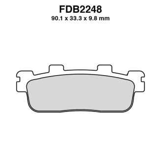 Ferodo Brake Pads FDB2248EF for KAWASAKI J 125/300 14-16 and other model Mescola Organica Moto Ferodo