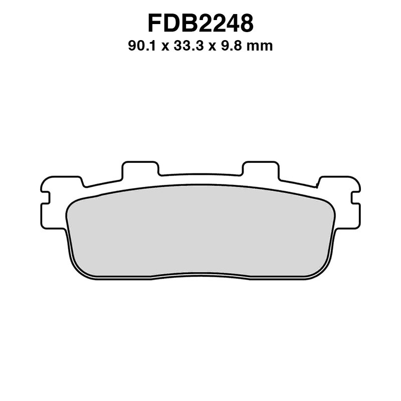 Pastiglie Ferodo FDB2248EF per KAWASAKI J 125/300 14-16 e altri modelli Mescola Organica Moto Ferodo