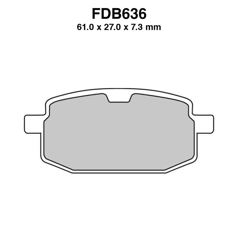 Pastiglie Ferodo FDB636EF per BETA Minimotard 125 R 08 e altri modelli Mescola Organica Moto Ferodo