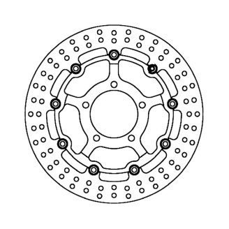 Brake Disc FMD0350RX for KAWASAKI 750 Z 07-12 and other model Brake Discs Ferodo