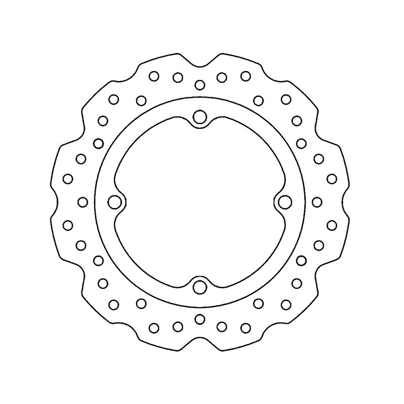 Brake Disc Cbr Rr 250-300-500-650 - Rear for HONDA CB 500 F/X 12-19 and other model Brake Discs Ferodo