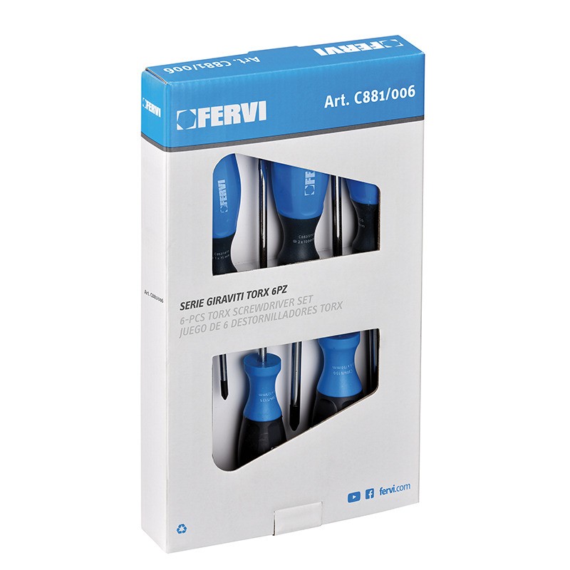 Torx Screwdriver Series Workbenches and Equipment Fervi