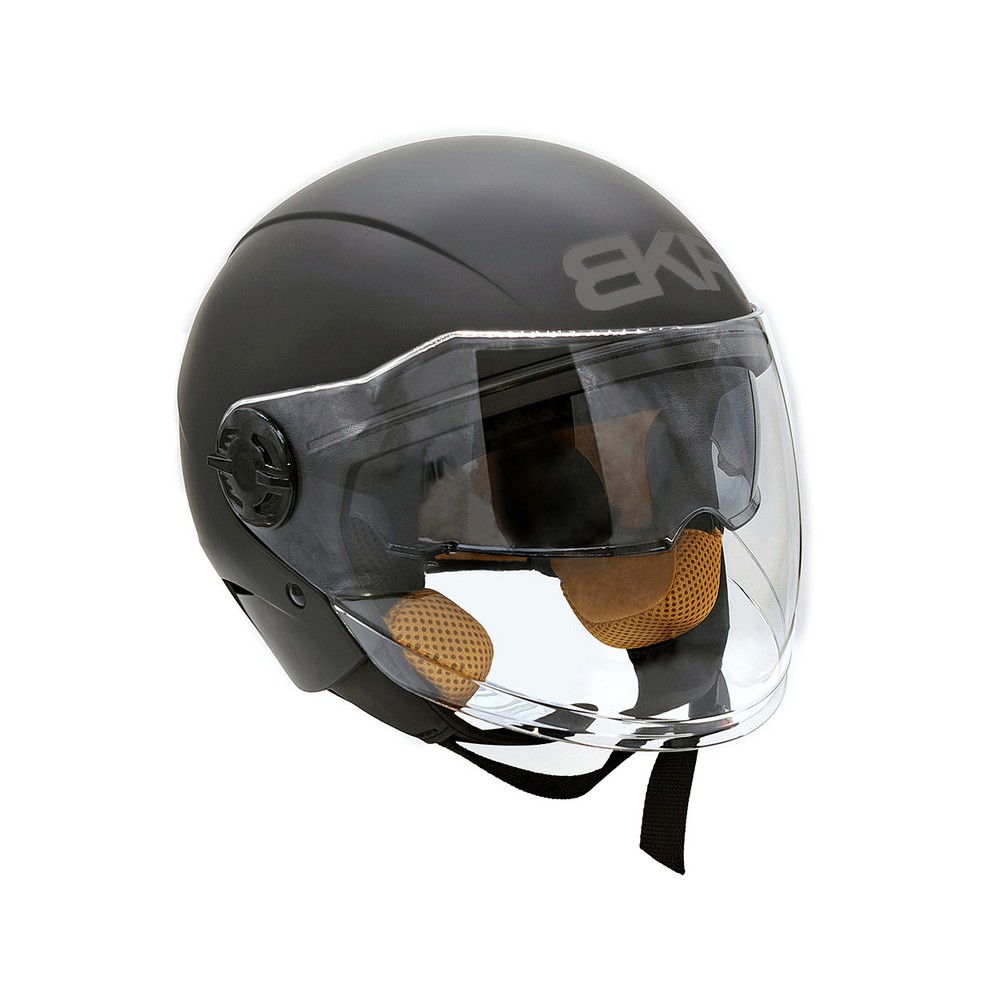 Helmet Jet Bkr Three Matt Blkm -