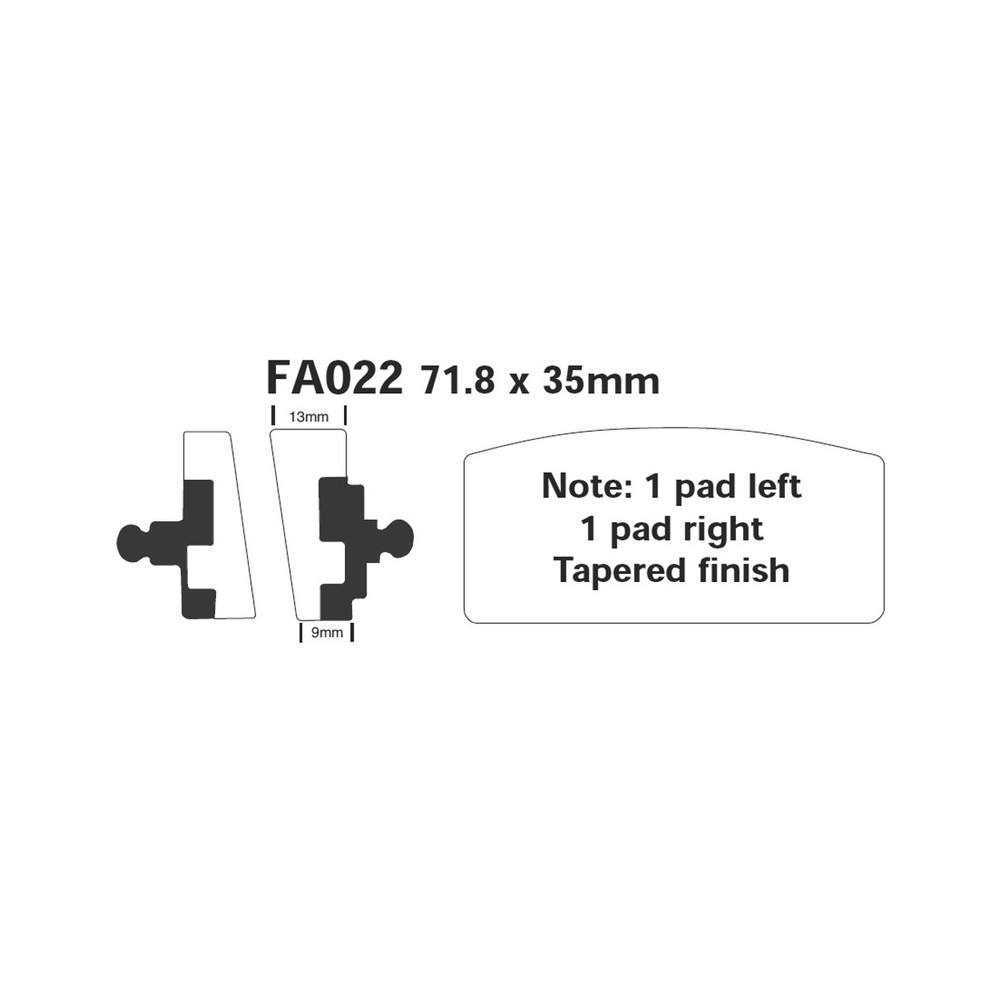 Brake Pads Bmw R60-75-80-90-100 -80 - FA022