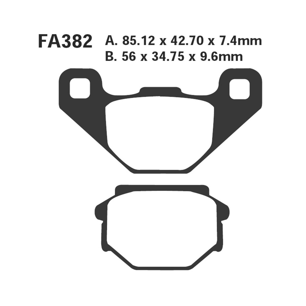 Brake Pads Aprilia Mx 125 Rear - FA382