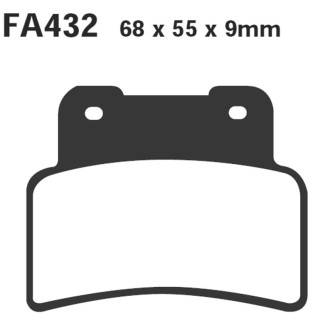 Brake Pads Sfa Xciting 400I12- for KYMCO Xciting 400 i 12- Mescola Organica Scooter EBC
