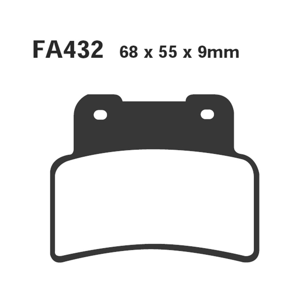 Brake Pads Sfa Xciting 400I12- - SFA432