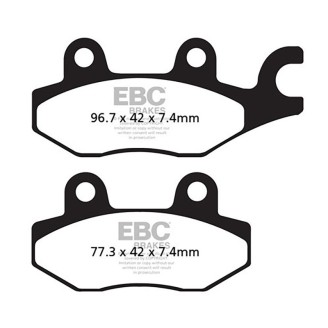Brake Pads Hh Yamaha YZF450 Mescola Sinter Moto EBC