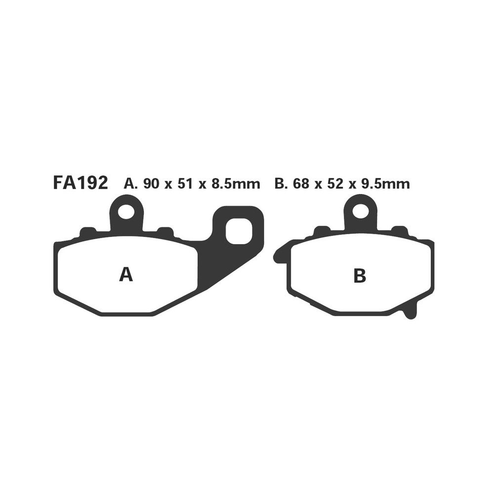 Brake Pads Hh Kawa Zx-6R/RR03- Rear - FA192HH