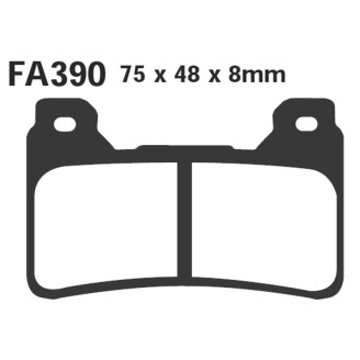 Brake Pads Hh Honda CBR600/1000 Rr 04-06 Front - FA390HH