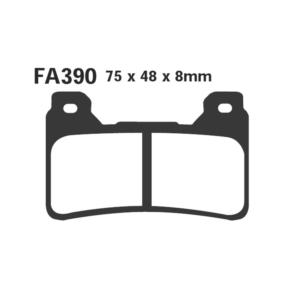 Brake Pads Hh Honda CBR600/1000 Rr 04-06 Front - FA390HH