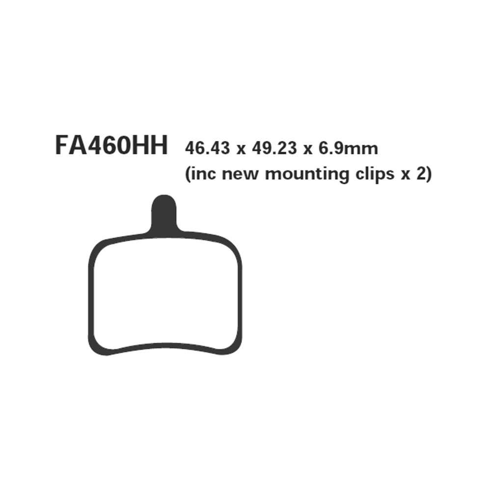 Brake Pads Hh Buell 1125R Rear - FA460HH