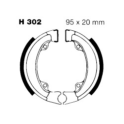 Brake Shoe Honda Nx 50 - Px 50 Ganasce Freno EBC