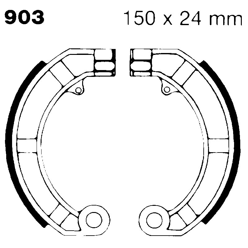 Ganasce Piaggio Vespa Px per PIAGGIO Vespa 125/150/200 FL-PK-PX 82-01 Ganasce Freno EBC