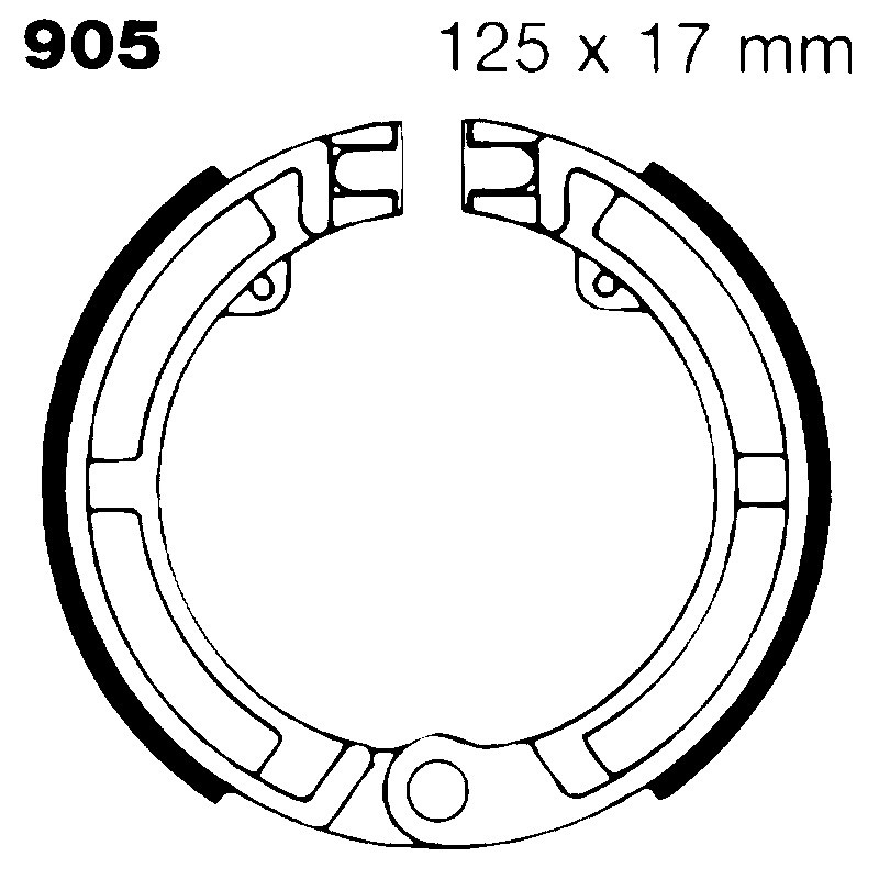 Brake Shoe Vespa 50 R Front Ganasce Freno EBC
