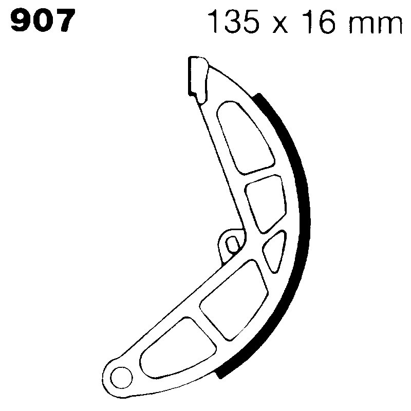 Brake Shoe Ciao-Si for PIAGGIO Ciao nd and other model Ganasce Freno EBC