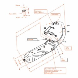 Marmitta Sitoyamaha Bw\'S 50 Ng 02-06 per YAMAHA Bw\'s 50 NG 02-06 e altri modelli Scarichi SITO