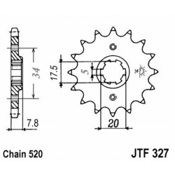Front Sprocket Jt 327 z13 - JTF327.13