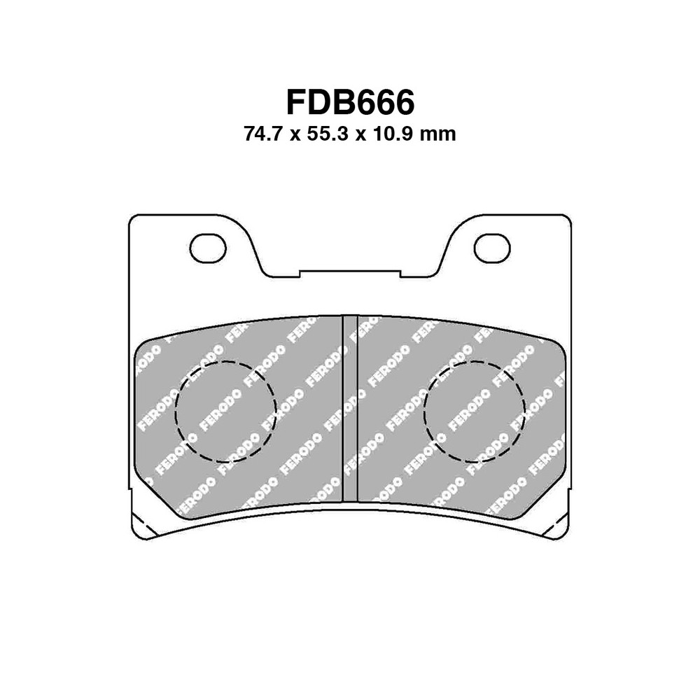 Ferodo Brake Pads FDB666P - FDB666P