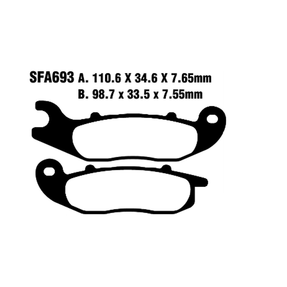 Pastiglie Sfa Liberty 3V 4T15-16 Ant. per PIAGGIO Liberty 3V 4T 50/125/150 15-16 Plaquettes de frein EBC