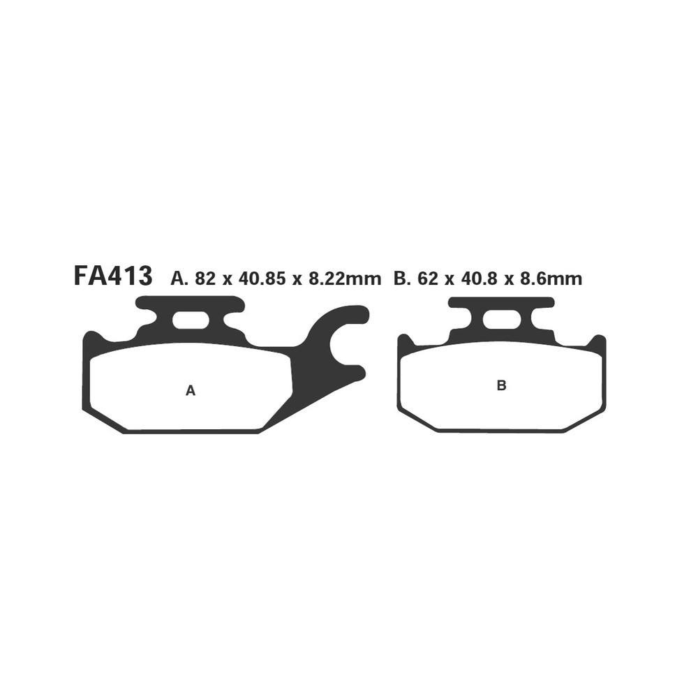Brake Pads Sfac Suzuki BURGMAN125/200 07-09 Rear - SFAC413