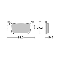 Brake Pads Brembo CC07GR93CC - 07GR93CC
