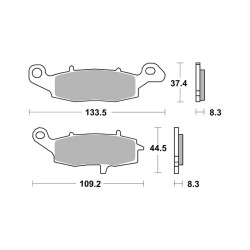 Brake Pads Brembo LA07KA19LA - 07KA19LA